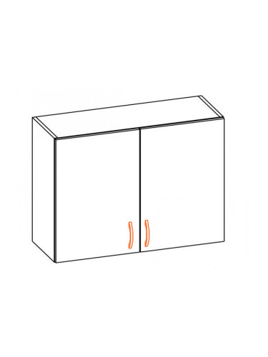 Горен шкаф Alina 80В-E20 елша