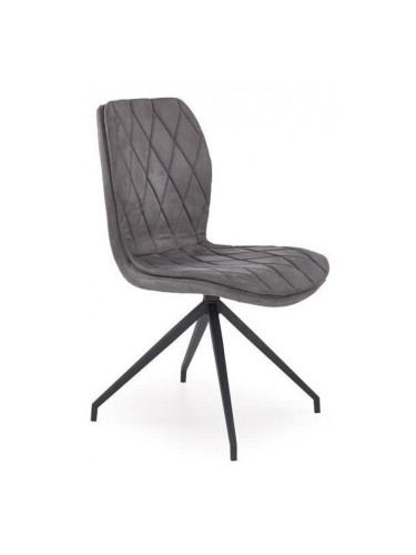 Стол КН-237-E20 сиво/черно