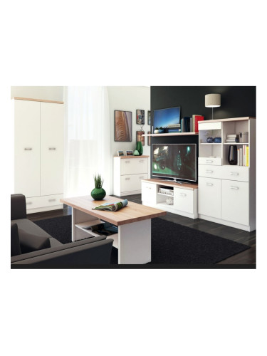 Секция Top Mix, бял, дъб санома, ПДЧ