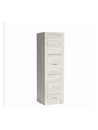 Гардероб Indianapolis I-2, бял крафт