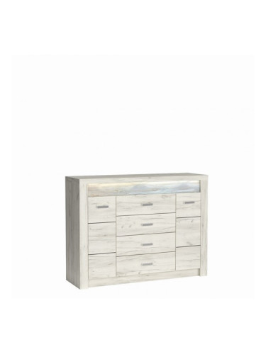 Шкаф Indianapolis I-7, бял крафт