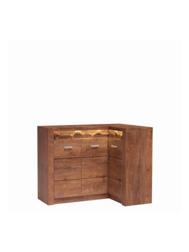 Ъглов шкаф Indianapolis I-15, светла пепел