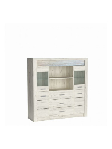 Витрина Indianapolis I-22, бял крафт