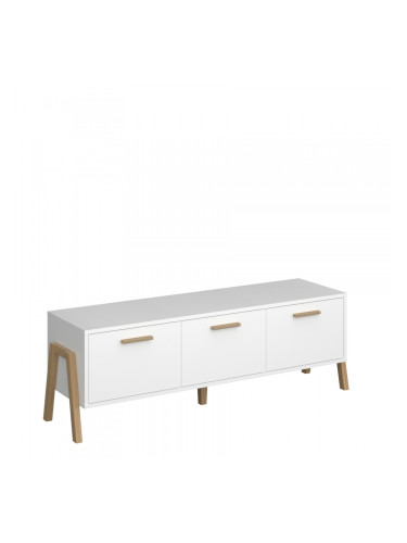 TV шкаф Belle, бяло