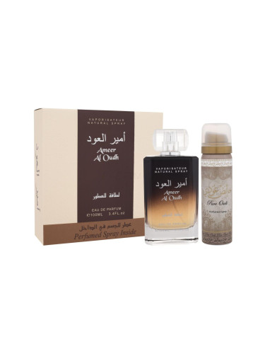 Lattafa Ameer Al Oudh Подаръчен комплект EDP 100 ml + дезодорант 50 ml