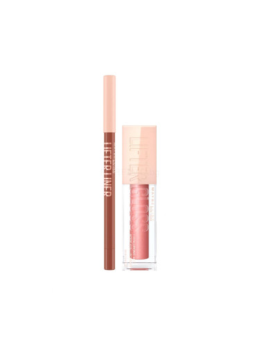 Пакет с отстъпка Блясък за устни Maybelline Lifter Gloss + Молив за устни Maybelline Lifter Liner