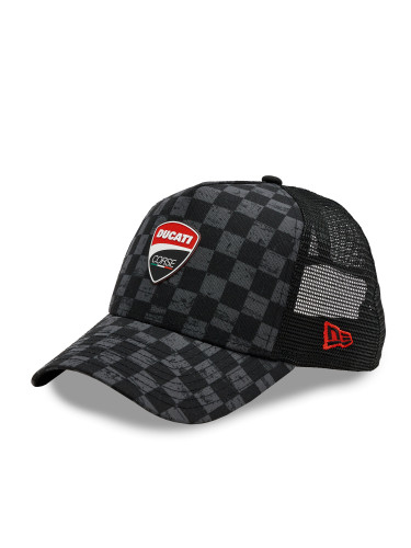 Шапка с козирка New Era Aop Check Trucker Ducati 60435569 Черен