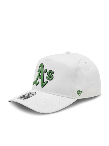 Шапка с козирка 47 Brand Mlb Oakland Athletics Sure Shot ’47 Hitch BCPTN-SRSHT18GWP-WH00 Бял