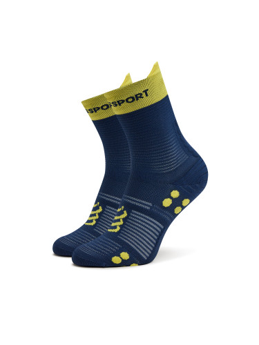 Дълги чорапи unisex Compressport Pro Racing V4.0 Run High XU00046B Тъмносин