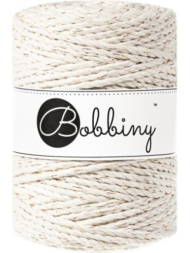 Bobbiny 3PLY Macrame Rope 5 mm 100 m Golden Natural юта