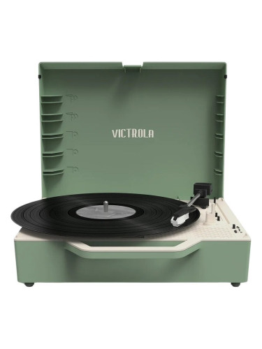 Victrola VSC-725SB Re-Spin Green Portable грамофон