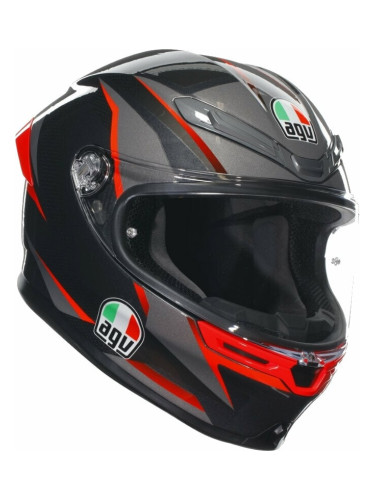 AGV K6 S Slashcut Black/Grey/Red XL Каска