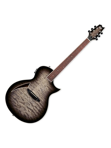 ESP LTD TL-6 QM Charcoal Burst Електро-акустична китара