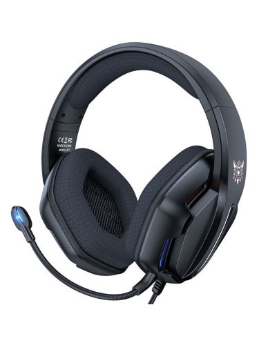 Onikuma X27 RGB Ergonomic Wired Gaming Headset Noise Canceling Mic Черeн слушалки за компютър