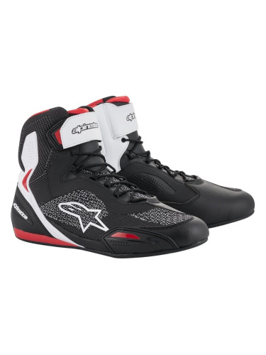 Alpinestars Faster-3 Rideknit Shoes Black/White/Red 45 Ботуши