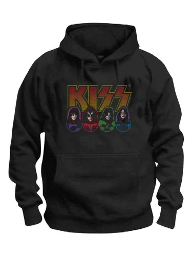 Kiss Дреха с качулка Logo, Faces & Icons Black XL