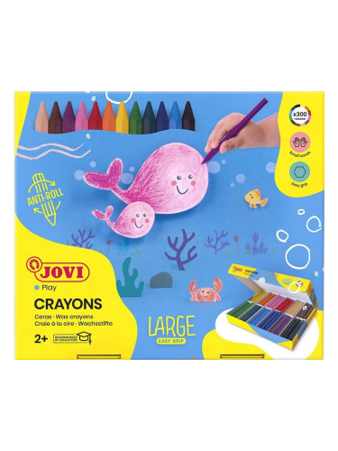 Jovi Hexagonal Wax Crayons Восъци 300 Colours