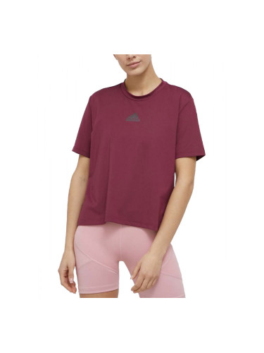 ADIDAS You For You Aeroready Training Tee Burgundy