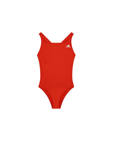 ADIDAS Solid Fitness Swimsuit Red