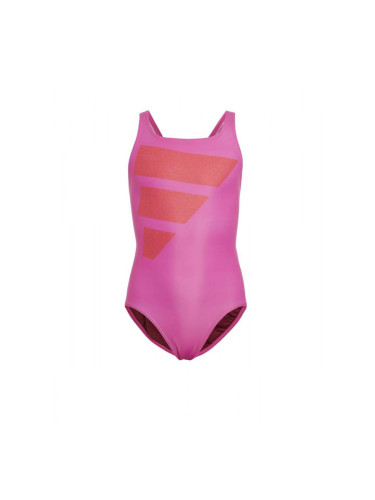 ADIDAS Big Bars Logo Swimsuit Pink