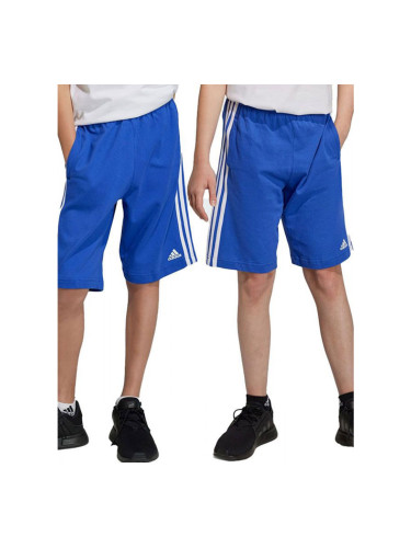 ADIDAS Sportswear Essentials 3-Stripes Knit Shorts Blue