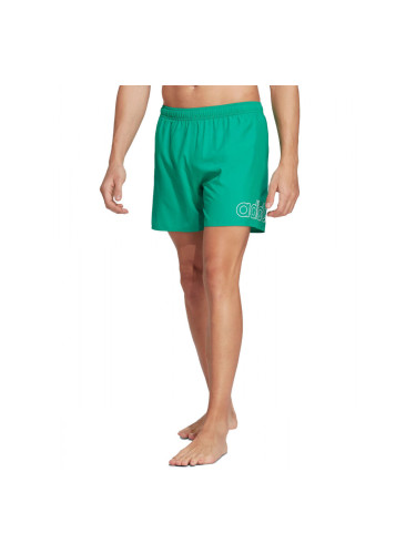 ADIDAS Sportswear Linear Logo Clx Short Length Swim Shorts Green