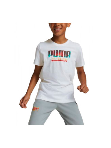 PUMA x Minecraft Graphic Tee White