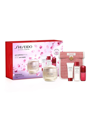 КОМПЛЕКТ SHISEIDO Benefiance Wrinkle Smoothing Cream Exclusive Дневен крем дамски 50ml