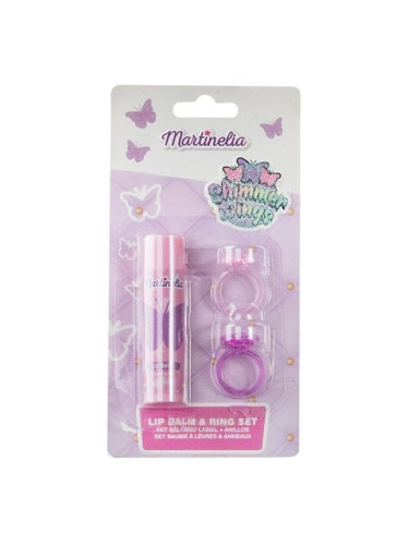 КОМПЛЕКТ MARTINELIA Shimmer Wings Lip Balm&Rings Set Комплект детски  