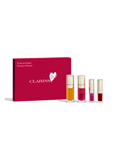 КОМПЛЕКТ CLARINS 70 Years Lip Oil Collection  Продукт за устни дамски  