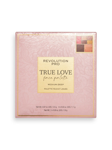 REVOLUTION PRO True Love Eye & Cheek Palette Medium-Deep Сенки палитра  8,7gr