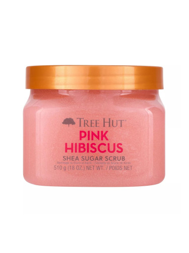 TREE HUT Pink Hibiscus Shea Sugar Scrub Ексфолиант за тяло дамски 510gr