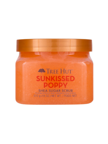 TREE HUT Shea Sugar Scrub Sunkissed Poppy Ексфолиант за тяло дамски 510gr