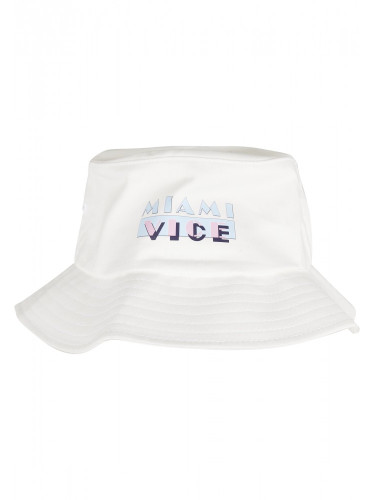 Шапка идиотка в бял цвят Merchcode Miami Vice Logo 