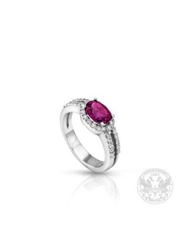 Дамски пръстен с Рубин- 1.21ct. и странични брилянти 0.40ct.-BR9022AIG