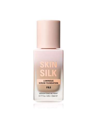 Makeup Revolution Skin Silk Serum Foundation лек фон дьо тен с озаряващ ефект цвят F8.5 23 мл.
