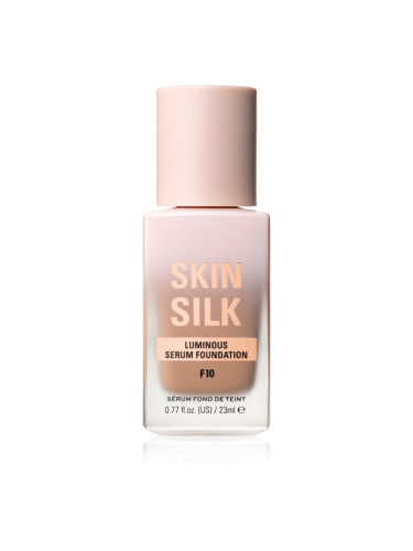 Makeup Revolution Skin Silk Serum Foundation лек фон дьо тен с озаряващ ефект цвят F10 23 мл.