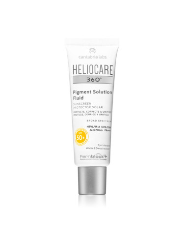 Heliocare 360° слънцезащитен флуид за лице против пигментни петна SPF 50+ 50 мл.