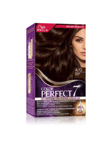 Wella Color Perfect боя за коса цвят 4/0 Medium Brown 1 бр.