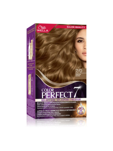 Wella Color Perfect боя за коса цвят 7/0 Medium Blonde 1 бр.
