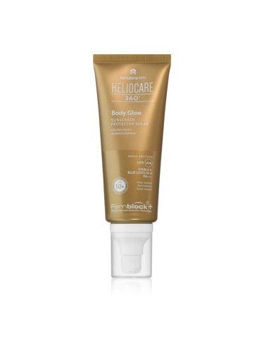 Heliocare 360° Body Glow гел за тяло с блестящи частици за тен SPF 50+ 100 мл.