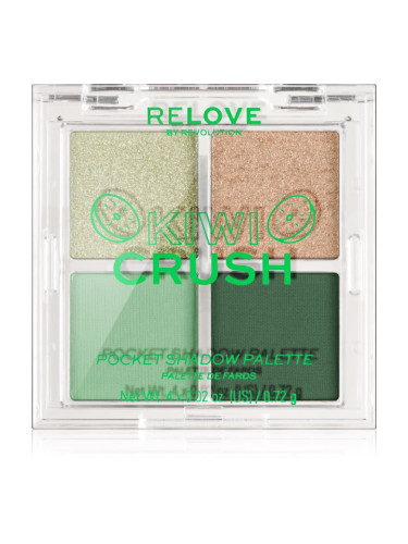 Revolution Relove Pocket Palette палитра сенки за очи цвят Kiwi Crush 4x0.72 гр.