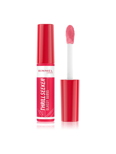 Rimmel Thrill Seeker Glassy Gloss блясък за устни за по-голям обем цвят 600 Berry Glace 10 мл.