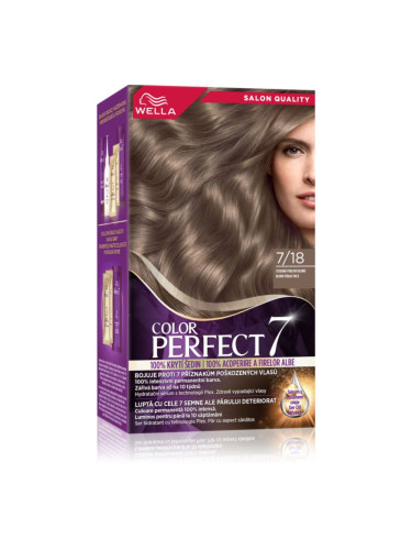 Wella Color Perfect боя за коса цвят 7/18 Cool Pearl Med Blonde 1 бр.