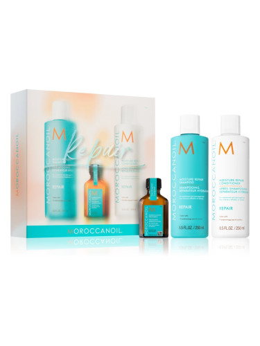 Moroccanoil Repair комплект за увредена коса 3 бр.