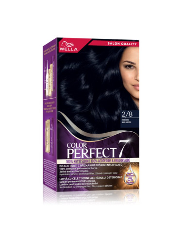 Wella Color Perfect Intense боя за коса цвят 2/8 Blue Black 1 бр.
