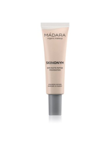 MÁDARA Skinonym Semi-Matte Peptide дълготраен фон дьо тен с пептиди цвят #25 Linen 30 мл.