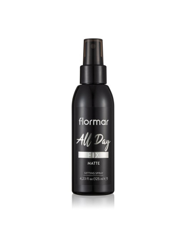 flormar All Day Fix Matte матиращ и фиксиращ спрей върху фон дьо тен 125 мл.