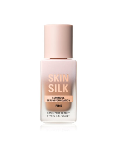 Makeup Revolution Skin Silk Serum Foundation лек фон дьо тен с озаряващ ефект цвят F10.5 23 мл.