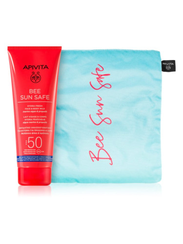 Apivita Bee Sun Safe Hydra Fresh SET слънцезащитен лосион за лице и тяло (SPF 50) подаръчен комплект